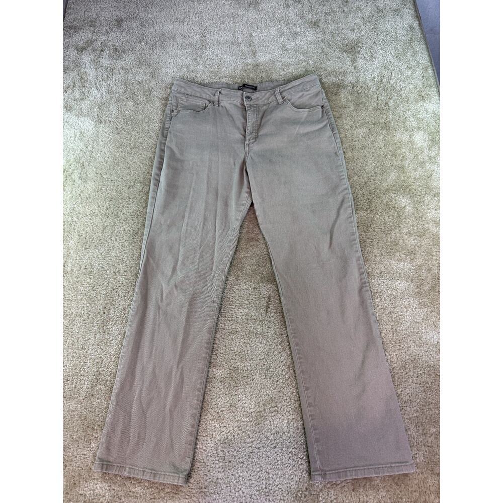 Lee Womens Plus Size 18 Classic Straight Leg Jeans Brown Pants D512